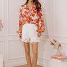 The Lacey High Waist Lace Trim Shorts Image - 1