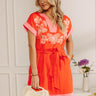 La Vie En Vacay Floral Embroidered Linen-Blend Mini Dress Image - 1