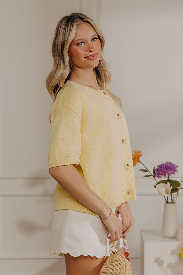 Sunday On The Patio Knit Sweater Top Image - 2