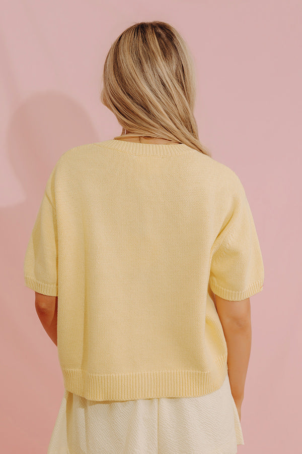 Sunday On The Patio Knit Sweater Top Image - 4