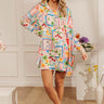 Resort Life Satin Button Down Mini Dress Image - 1