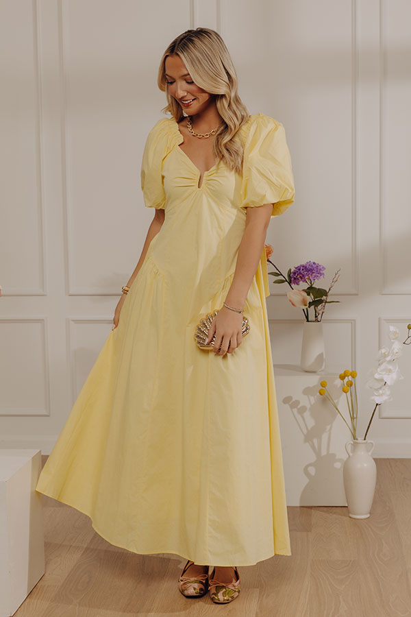 Darling Touch Poplin Maxi Dress
