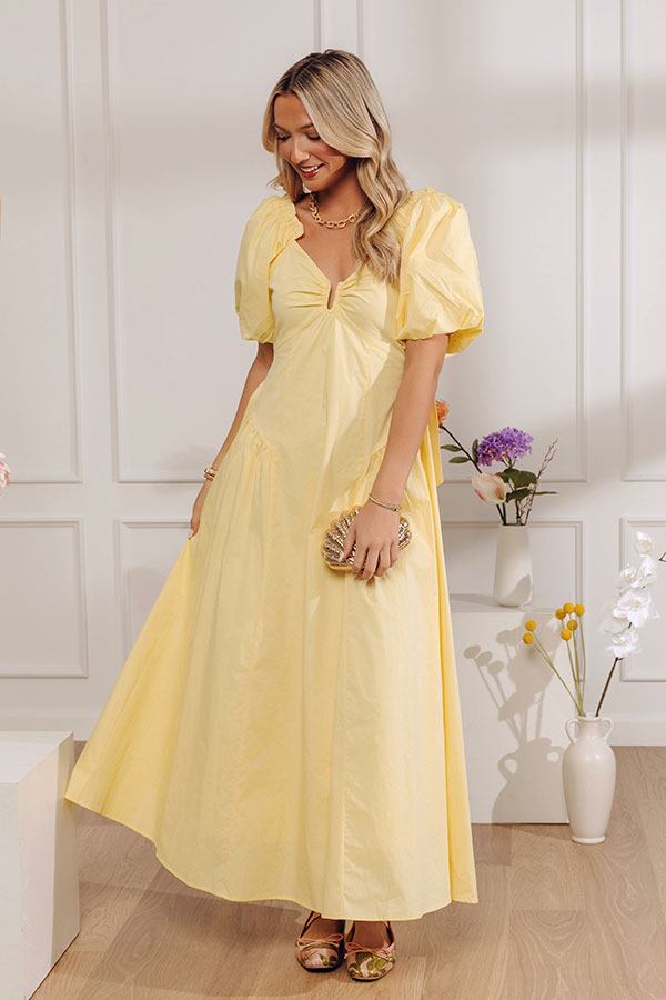 Darling Touch Poplin Maxi Dress