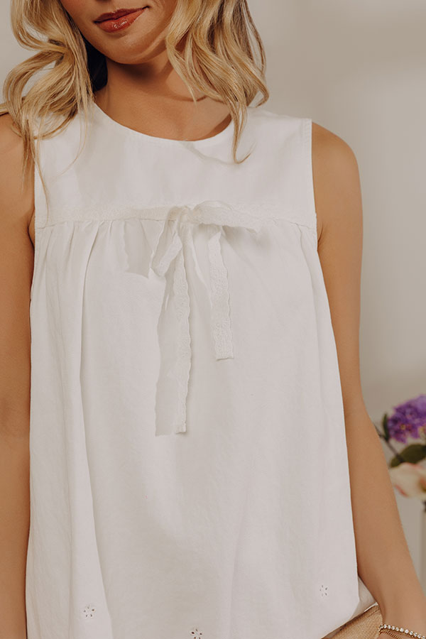 Simple Moments Embroidered Mini Dress Image - 3