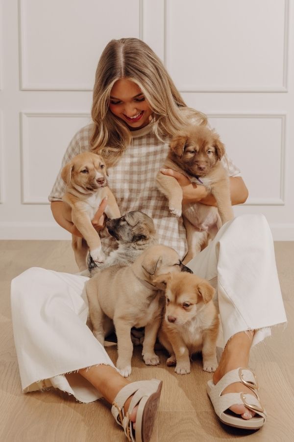 Happy Check Knit Top Image - 1