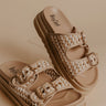 Word On The Street Woven Platform Sandal in Oatmeal Image - 1