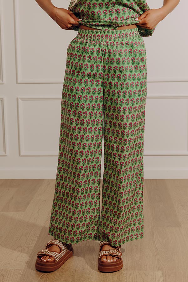 Perfect Petals High Waist Floral Pants Image - 2