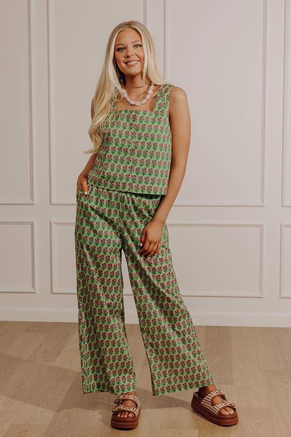 Perfect Petals High Waist Floral Pants Image - 1