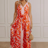 Vacay Bliss Floral Maxi Dress in Tangerine Image - 1