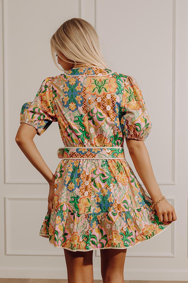 Floral Bliss Mini Dress Image - 4