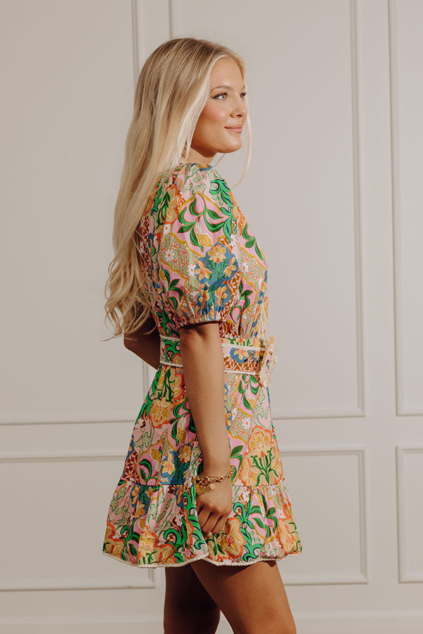 Floral Bliss Mini Dress Image - 3