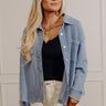 Always Easygoing Vintage Wash Terry Jacket in Light Wash Image - 1