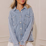 Always Easygoing Vintage Wash Terry Jacket in Light Wash Image - 1