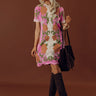 Love Me In Florals Knit Mini Dress Image - 1