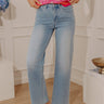 The Perla High Waist Embellished Wide Leg Jean Image - 1