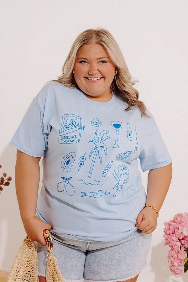 Better Al Fresco Graphic Tee Curves Image - 1