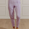 Effortlessly Soft High Waist Scuba Pants in Lavender Image - 1