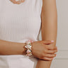 First Class Chic Scarf Cuff Bracelet in Pink Image - 1