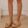 The Taniya Raffia Woven Platform Wedge Image - 1