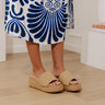 The Taniya Raffia Woven Platform Wedge Image - 1