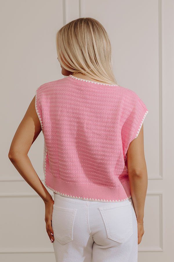 Sweet Wink Pointelle Knit Top Image - 3