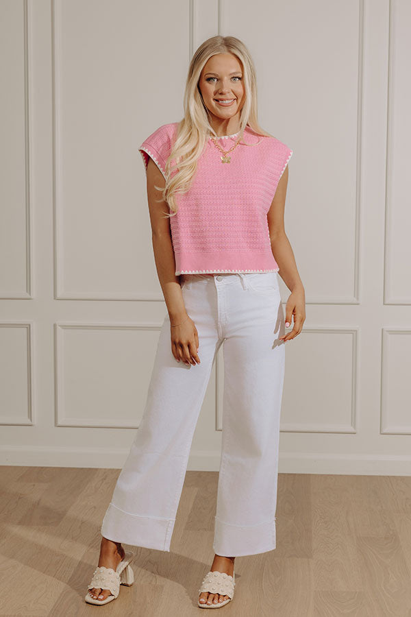 Sweet Wink Pointelle Knit Top Image - 4