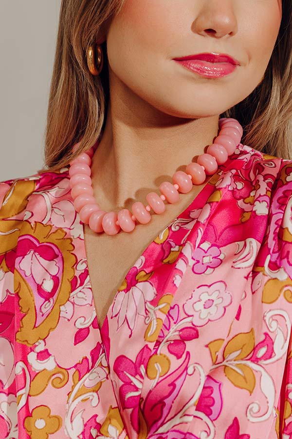 Bold Ambition Necklace in Pink Image - 2