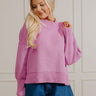 Casual Cutie Knit Sweater in Violet Image - 1