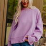 Casual Cutie Knit Sweater in Violet Image - 1