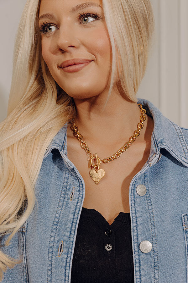 Susan Shaw Heart Toggle Necklace Image - 1