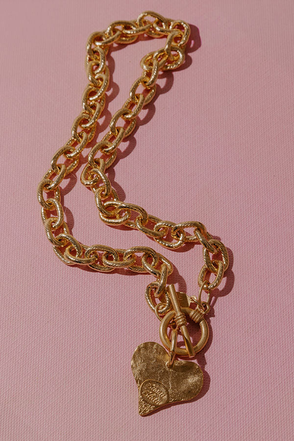 Susan Shaw Heart Toggle Necklace Image - 2