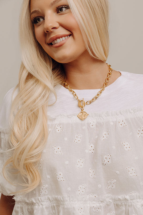 Susan Shaw Bee Intaglio Toggle Necklace Image - 2