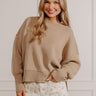 Casual Cutie Knit Sweater in Light Mocha Image - 1
