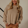 Casual Cutie Knit Sweater in Light Mocha Image - 1