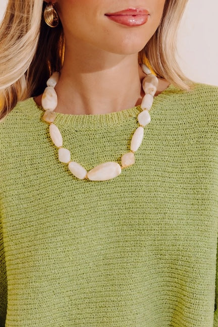 Bold and Bubbly Necklace in Champagne