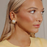 Susan Shaw Pearl Cab Stud Earrings Image - 1