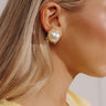 Susan Shaw Pearl Cab Stud Earrings Image - 1