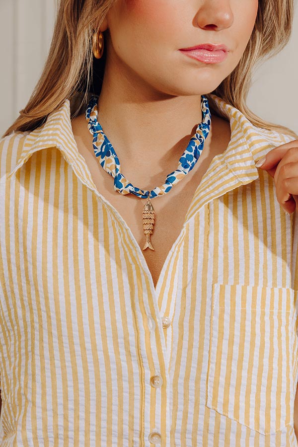 Sicilian Sweetheart Scarf Necklace Image - 2