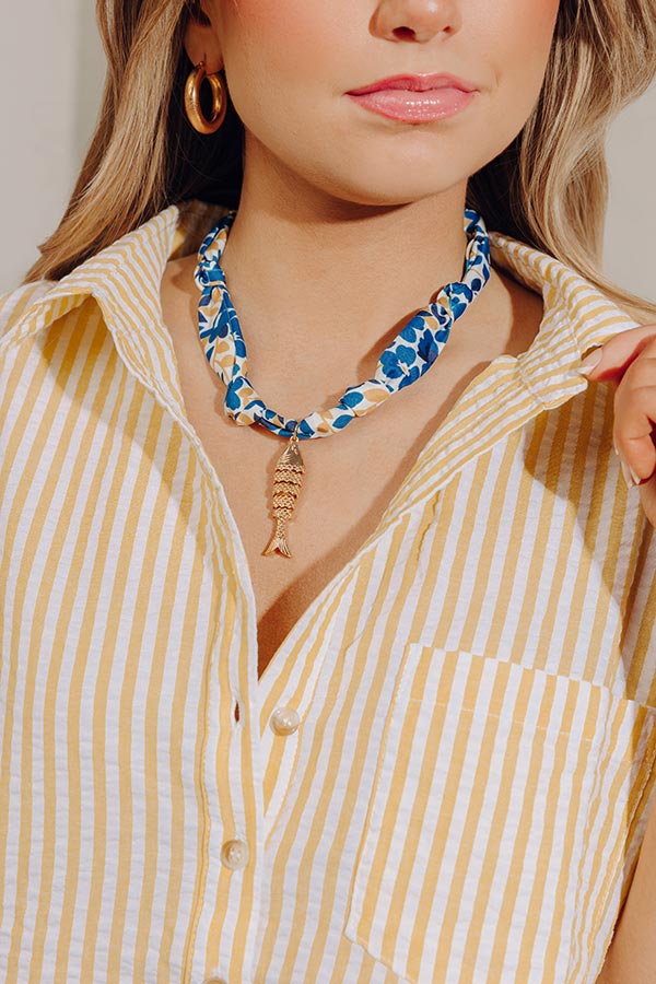 Sicilian Sweetheart Scarf Necklace