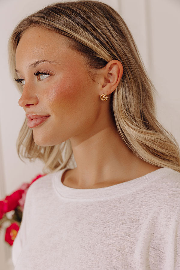 Forget Me Knot Stud Earrings Image - 1