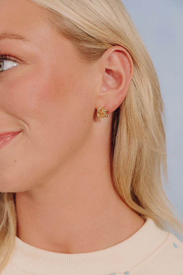 Forget Me Knot Stud Earrings Image - 1