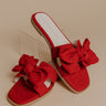 The Ginny Woven Sandal in Red Image - 1