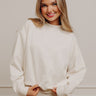 Effortlessly Soft Scuba Sweatshirt in French Vanilla Image - 1