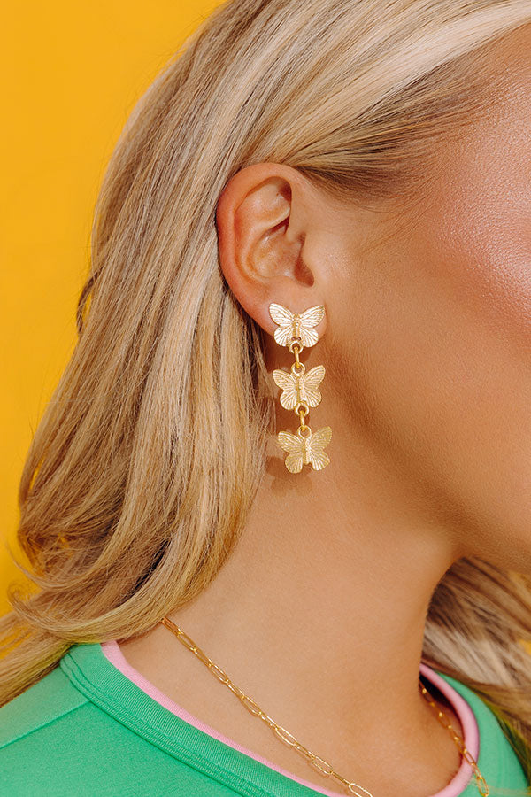 Susan Shaw Hannah Butterfly Dangle Earrings