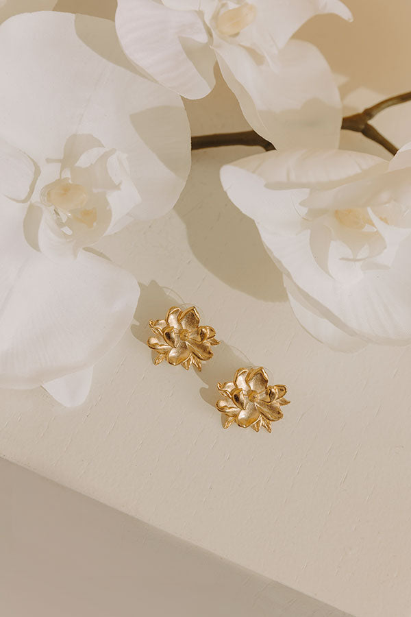 Susan Shaw Magnolia Stud Earrings Image - 1