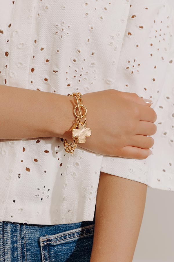 Susan Shaw Cross Toggle Bracelet