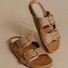 The Desiree Faux Leather Sandals in Iced Mocha Image - 1