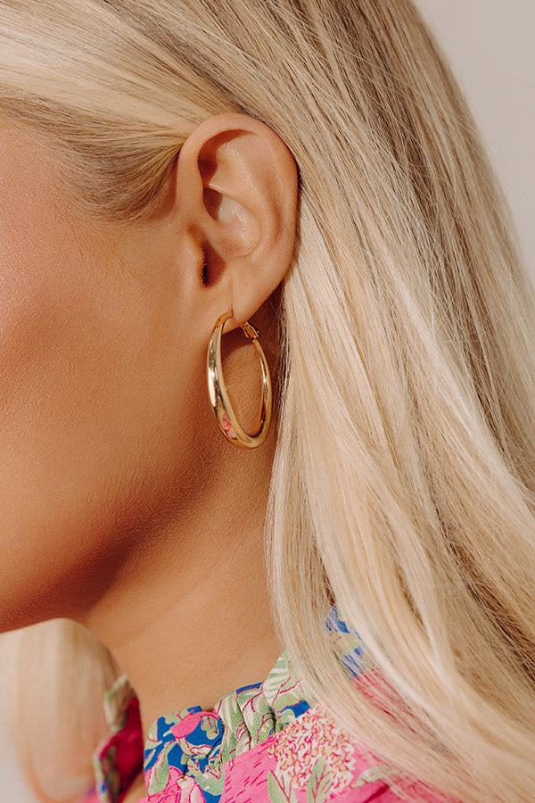 Penthouse Chic Hoop Earrings Image - 1