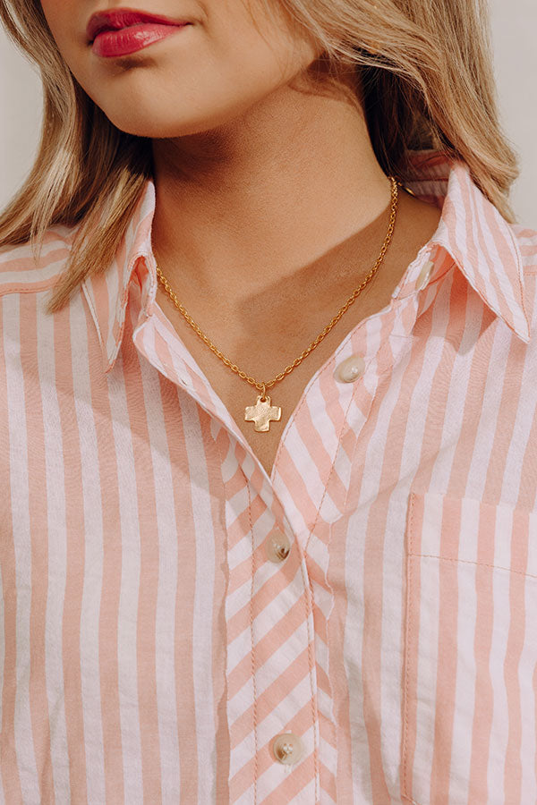 Susan Shaw Dainty Cross Necklace Image - 1