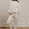 Effortlessly Soft High Waist Scuba Pants in French Vanilla Image - 1